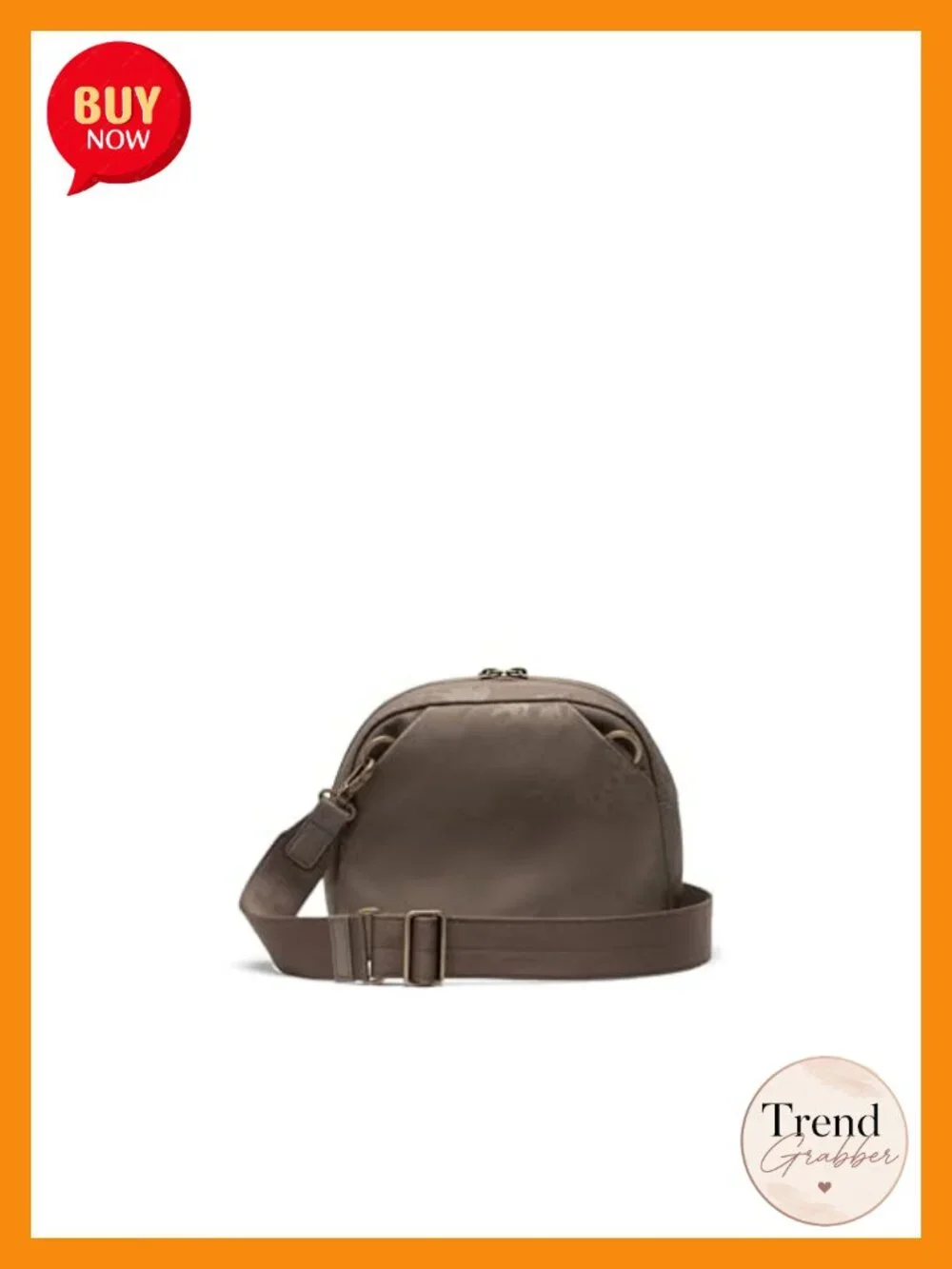 Recycled EcoSystem Crossbody Bag Zippered Closure Adjustable Strap